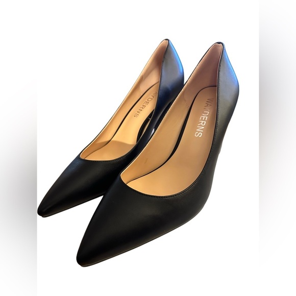 NWOT Women's Slip On Matte Pointed Toe Block High Heel Pumps Shoes 3.5 Inch - Picture 2 of 10